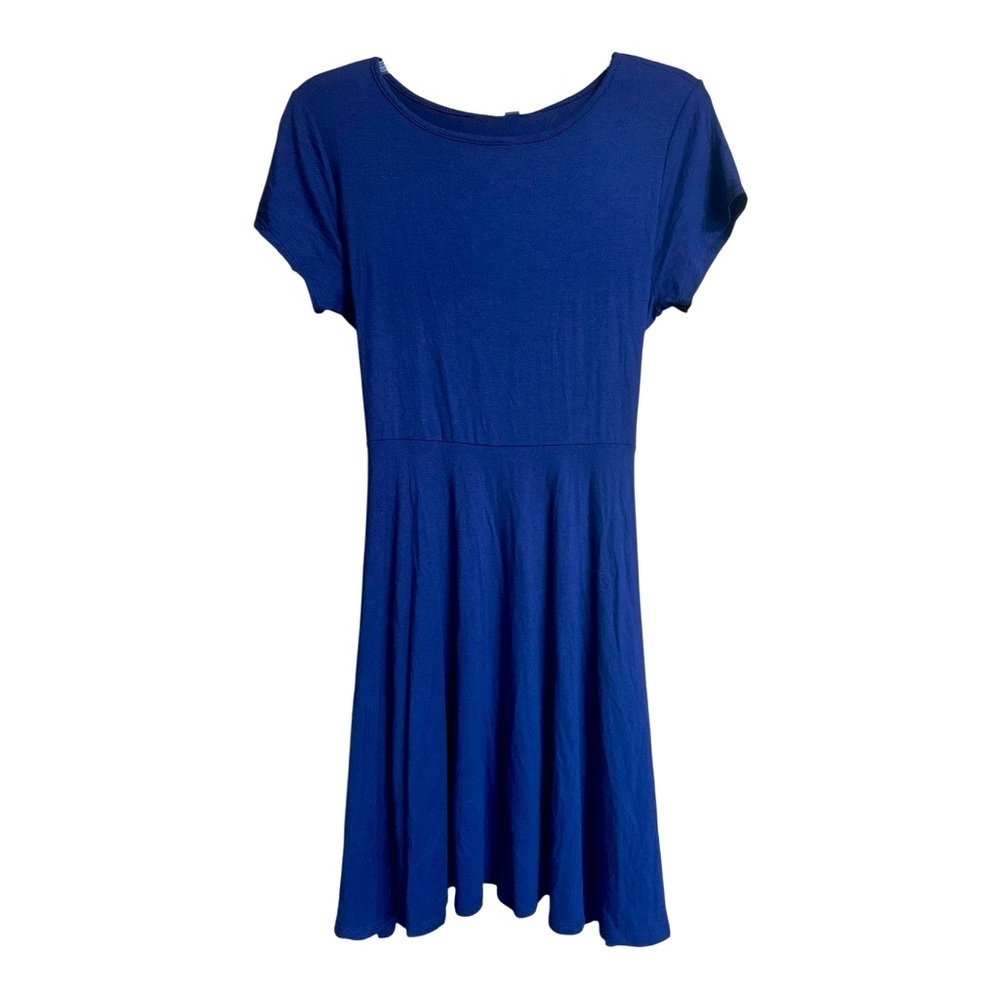 Alya (Francesca’s) Dark Blue Cap Sleeve Dress, Large, NWT